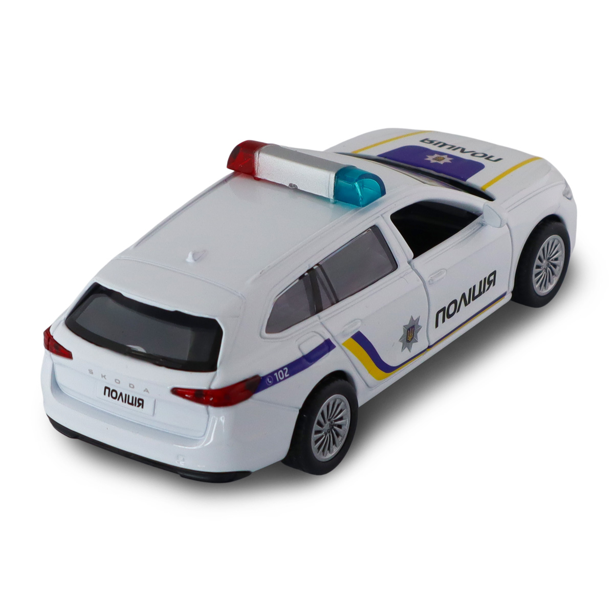 Автомодель Techno Drive Skoda Superb Combi iV Поліція 1:43 з металевим корпусом — превʼю 26