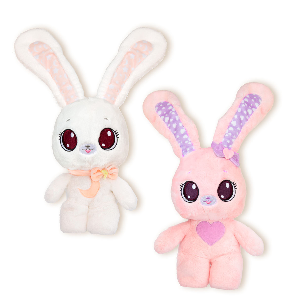М'яка іграшка Peekapets – Рожевий кролик (Pink Rabbit) – 25 см — превʼю 12