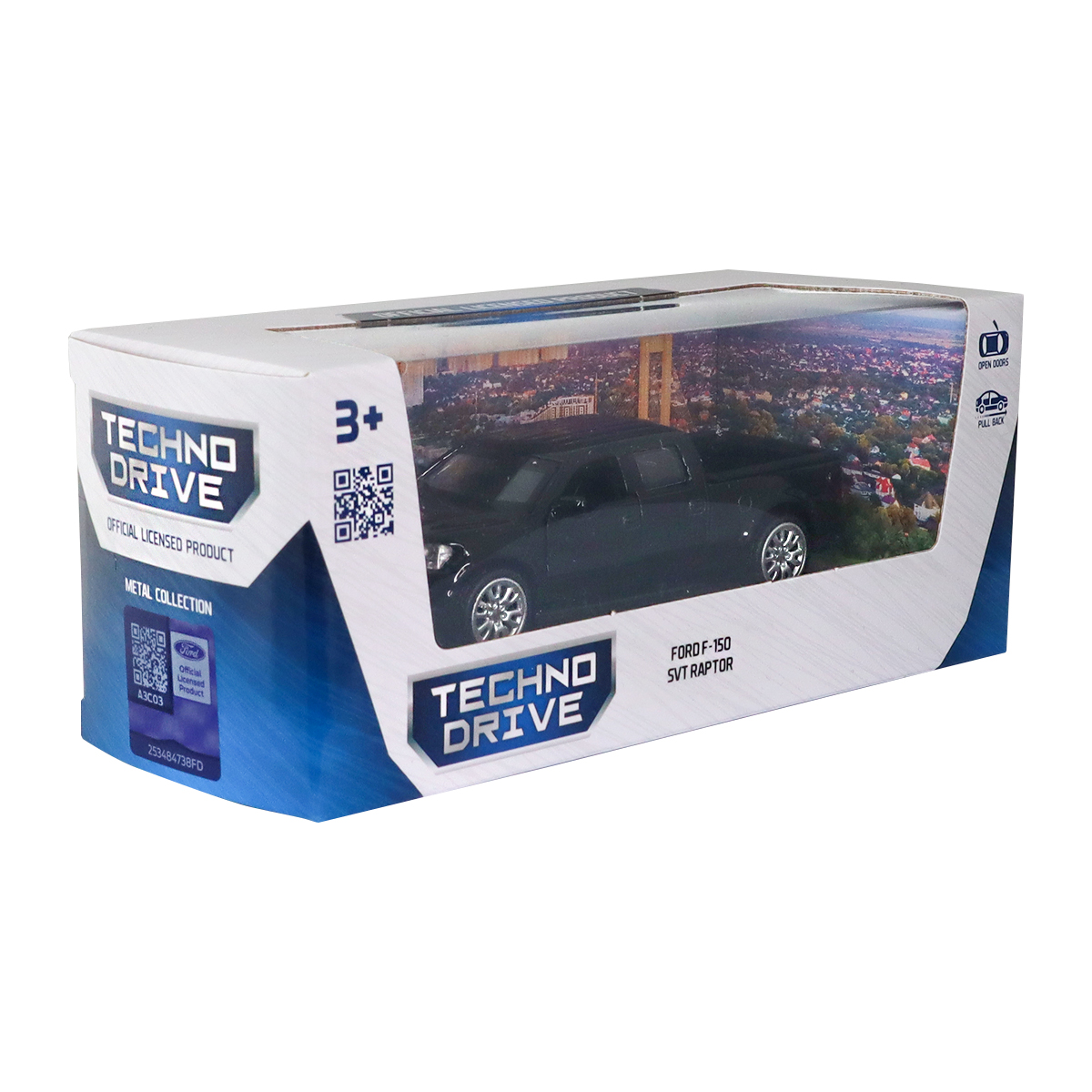 Автомодель Ford F-150 SVT Raptor Techno Drive 1:52 Чорна — превʼю 19