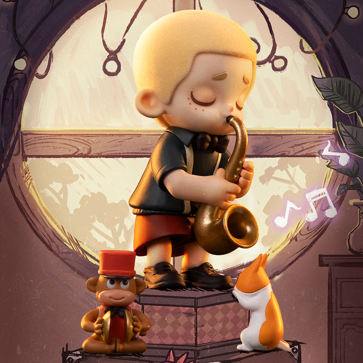 Колекційна фігурка 52Toys NOOK Вінтажна крамниця — Nook та Jiumu — 9 см — превʼю 18