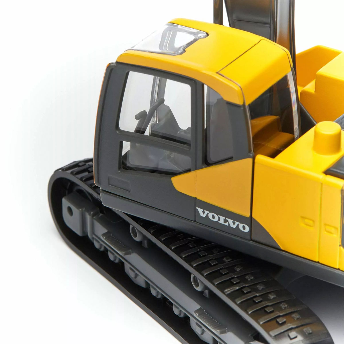 Екскаватор Bburago Volvo EC220E 1:50 металевий гусеничний Жовто-чорний — превʼю 15