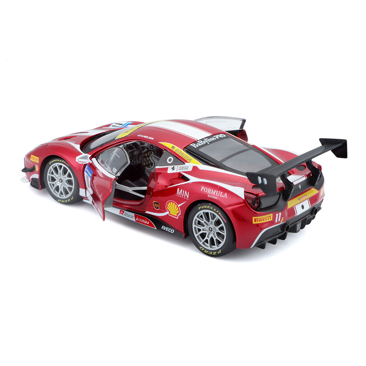 Автомодель Ferrari 488 Challenge Bburago 1:24 Червона — превʼю 23