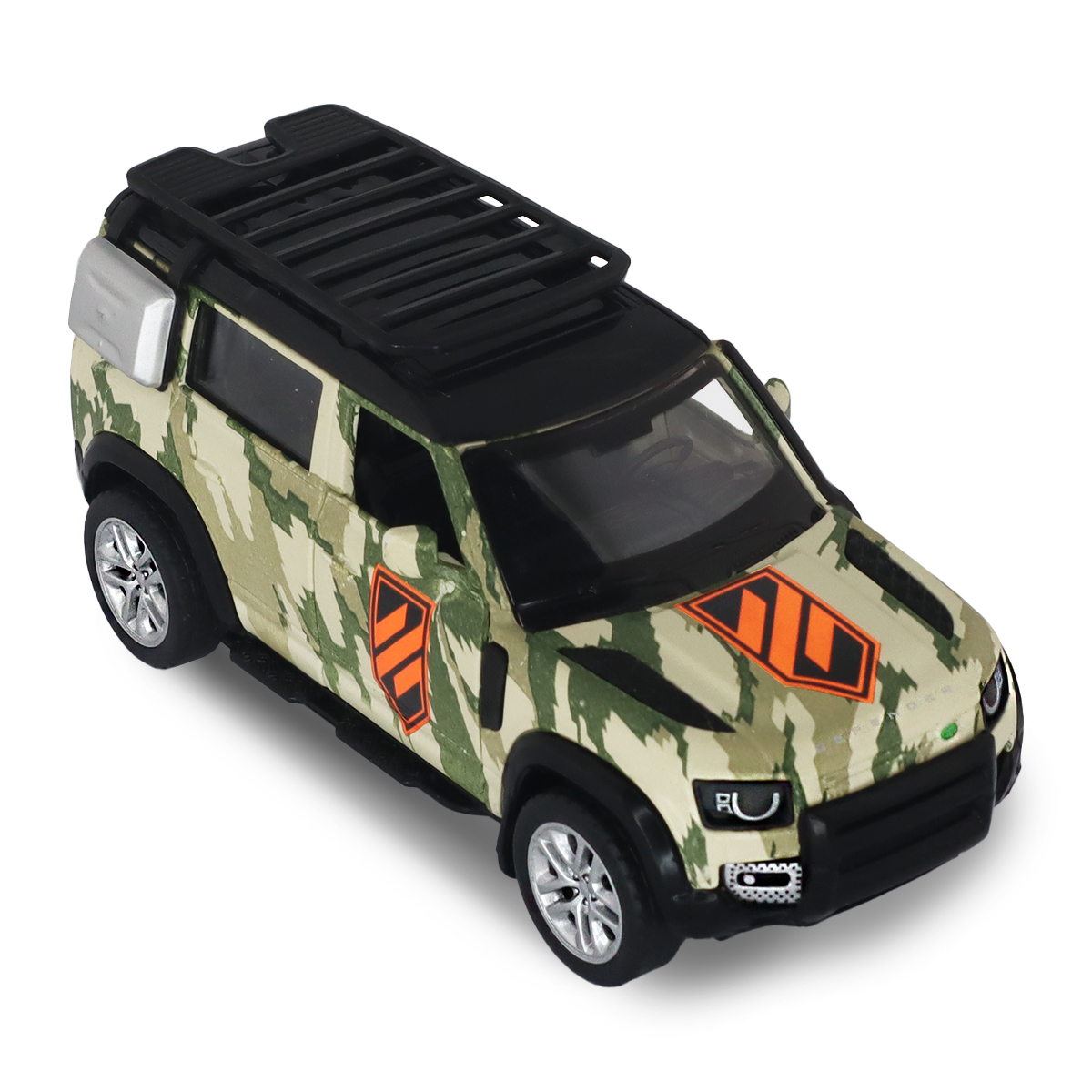 Автомодель TechnoDrive Land Rover Defender 110 3 ОШБр серії Шеврони Героїв 1:43 — превʼю 28