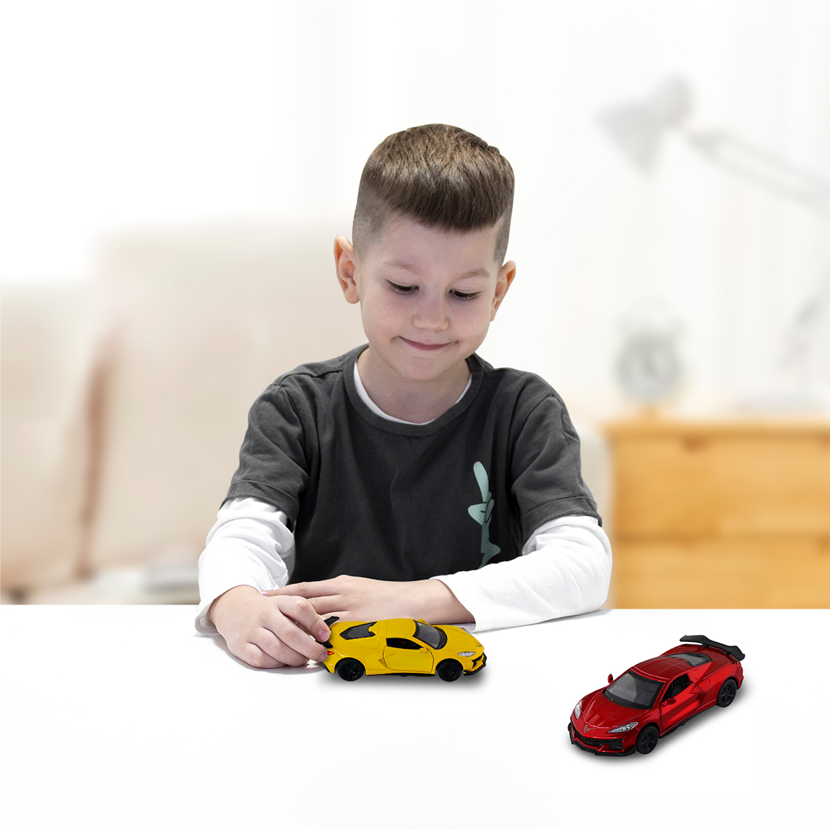 Автомодель Chevrolet Corvette C8 Z06 2024 Techno Drive 1:40 металева — превʼю 20