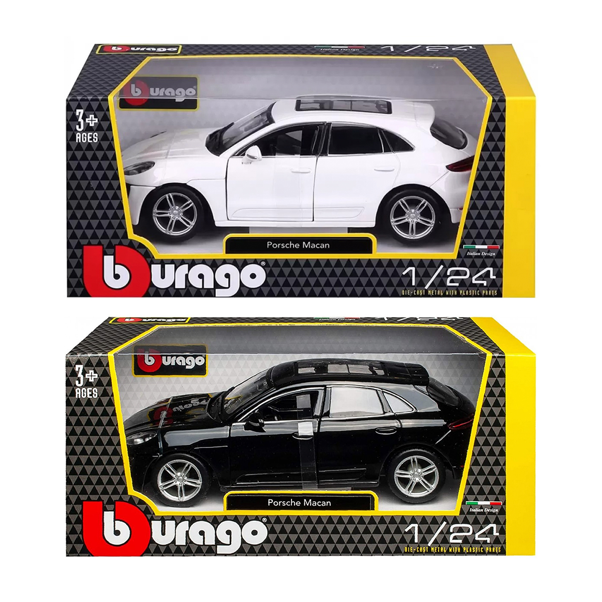 Колекційна автомодель Porsche Macan Bburago 1:24 металева з дверима, що відкриваються — превʼю 20