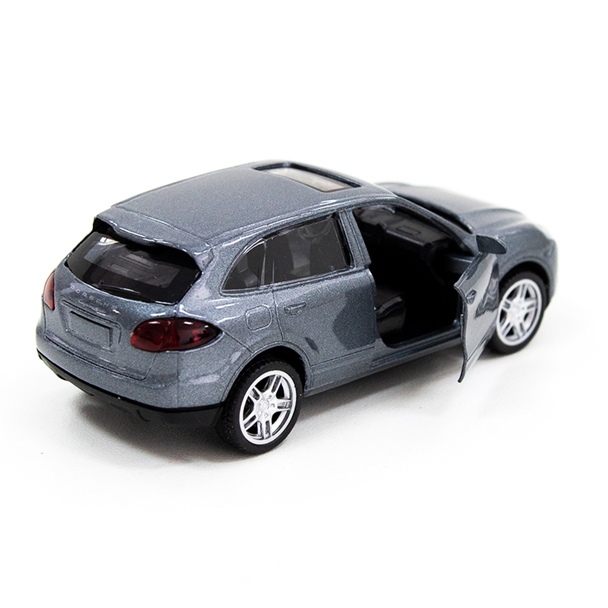 Автомодель TechnoDrive Porsche Cayenne S срібляста металева 1:32 — превʼю 12