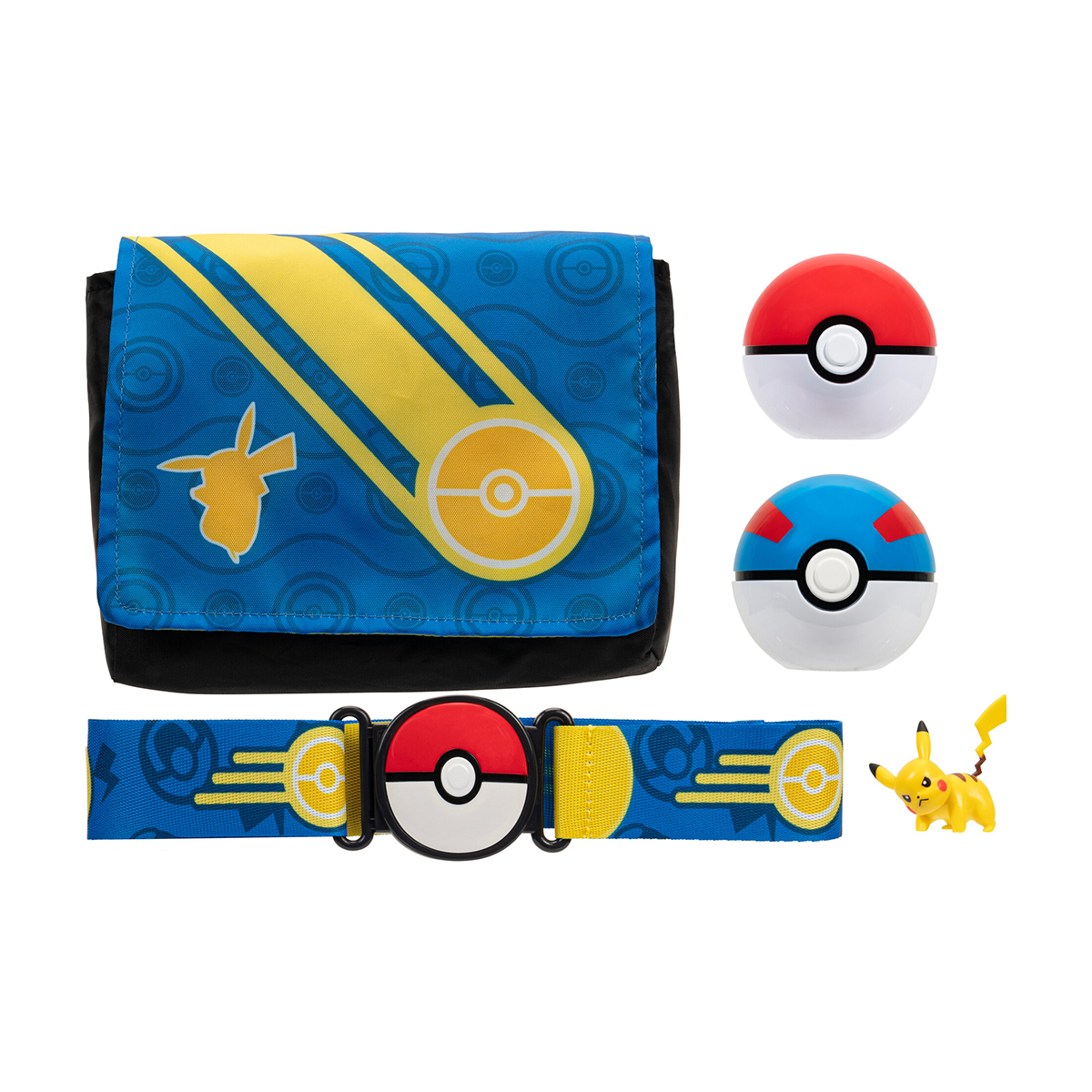 Ігровий набір Pokemon W5 спорядження тренера з фігуркою Пікачу 5 см Жовтий — превʼю 7