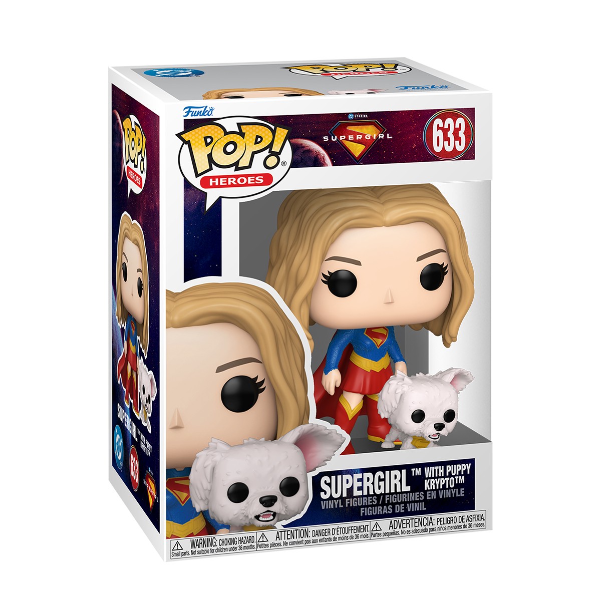 Набір ігрових фігурок Funko POP! Суперґьорл і Крипто Суперпес 9,7 см