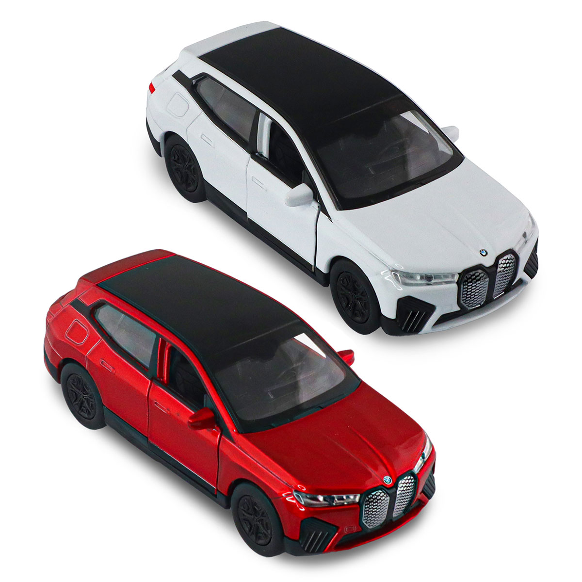 Автомодель BMW iX Techno Drive 1:43 металева з механізмом pull-back Червона — превʼю 28