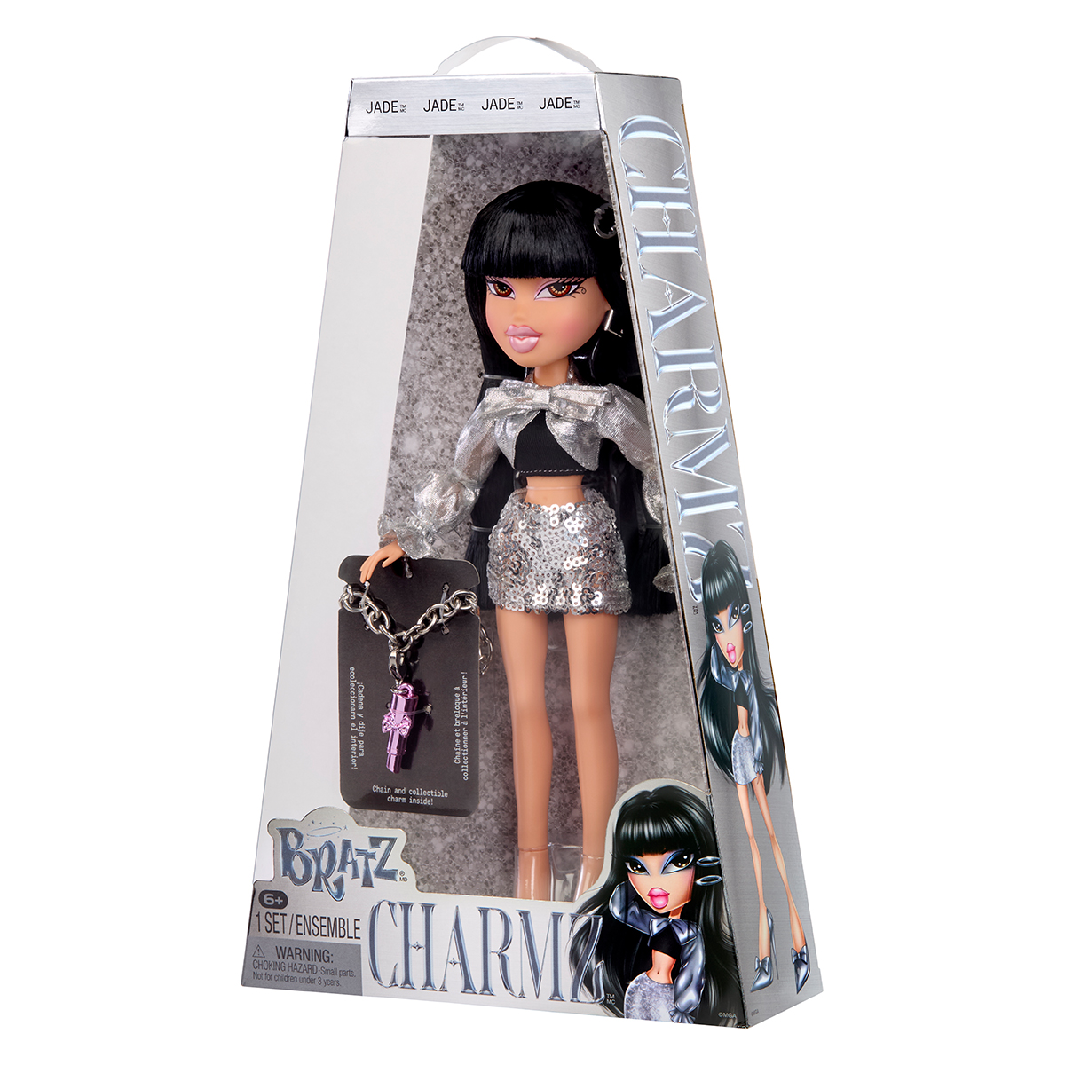 Ігровий набір лялька Bratz Charmz Джейд з аксесуарами 25 см Чорний-Срібний — превʼю 19