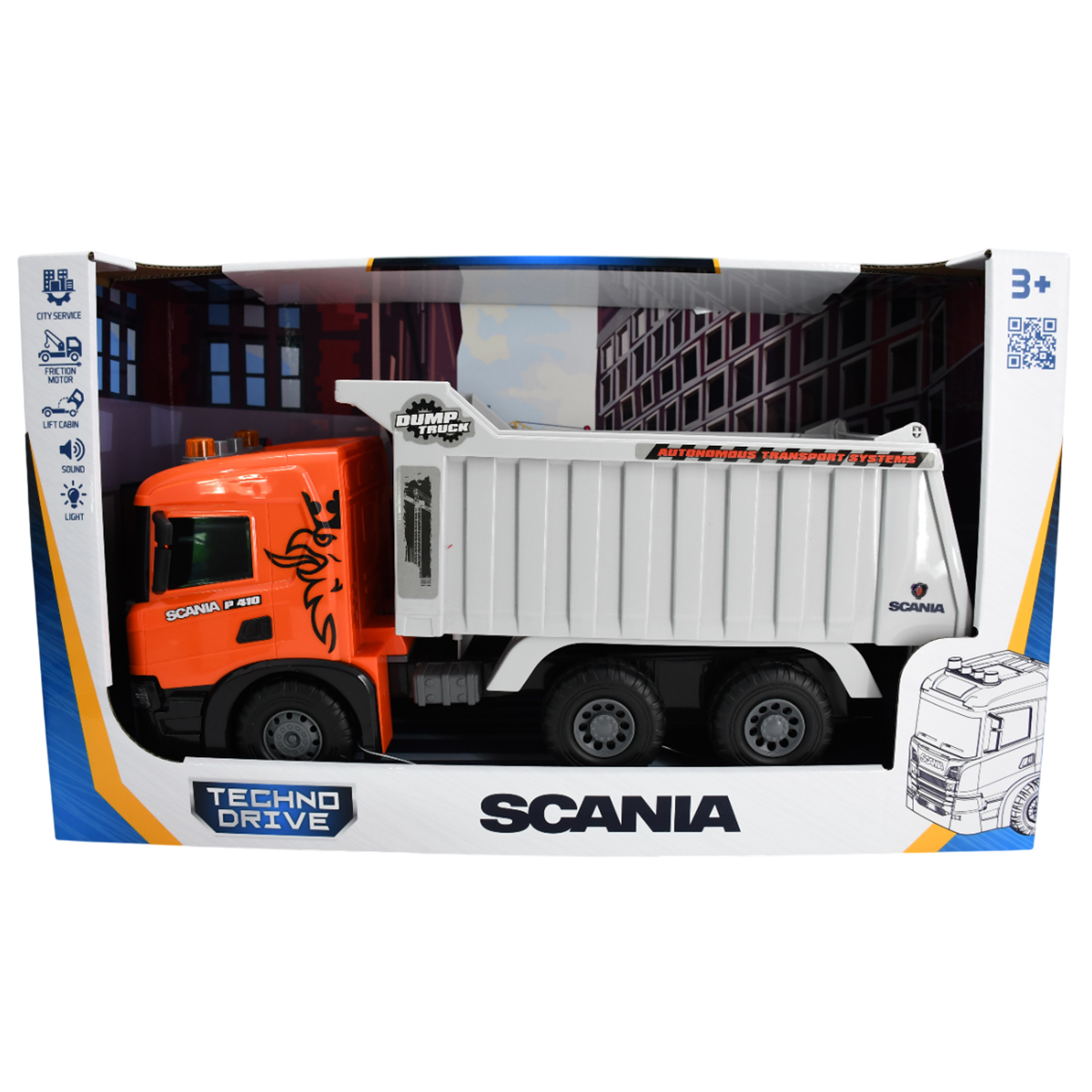Автомодель самоскид Scania TechnoDrive Super Big Truck 50,5 см зі світлом та звуком — превʼю 2
