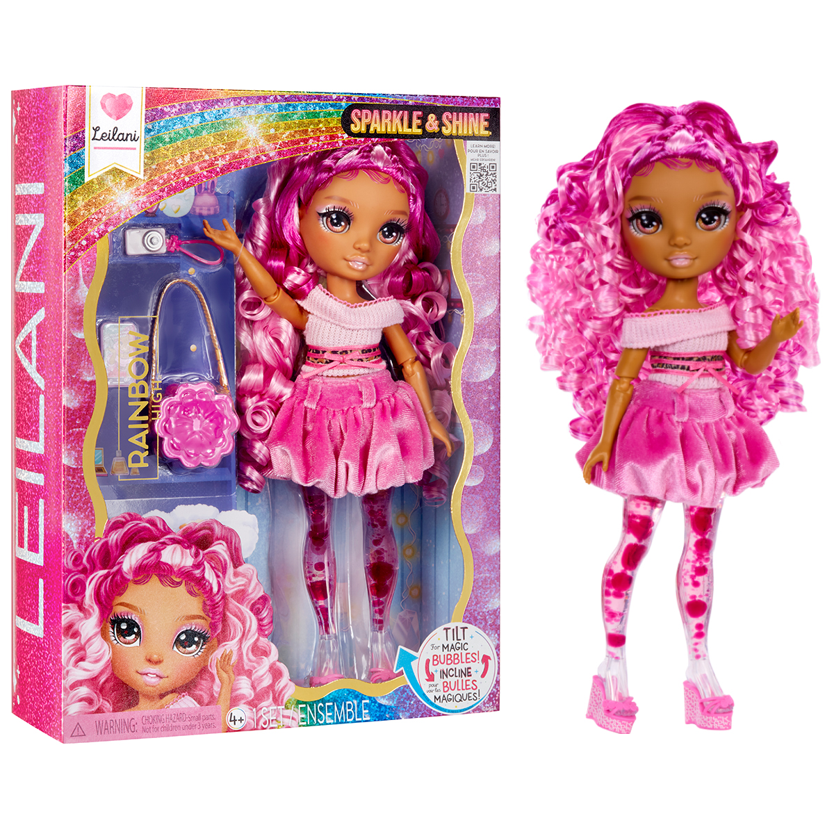 Ігровий набір лялька Rainbow High Sparkle Shine Лейлані пурпурова з аксесуарами — превʼю 8
