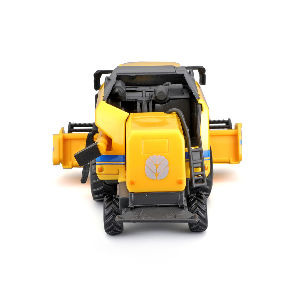 Зернозбиральний комбайн Bburago New Holland TC5.90 металевий 18 см Жовто-чорний — превʼю 11