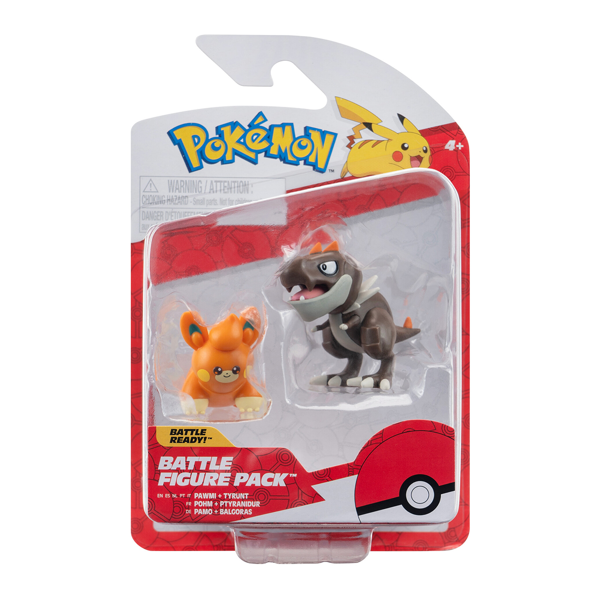 Набір ігрових фігурок Pokemon W17 - Тайрант і Павмі 2 шт — превʼю 5