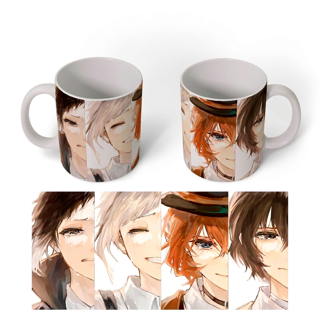 Чашка хамелеон для напоїв Бродячі пси - літературні генії / Bungou Stray Dogs 330 мл (51192-1) — превʼю 5