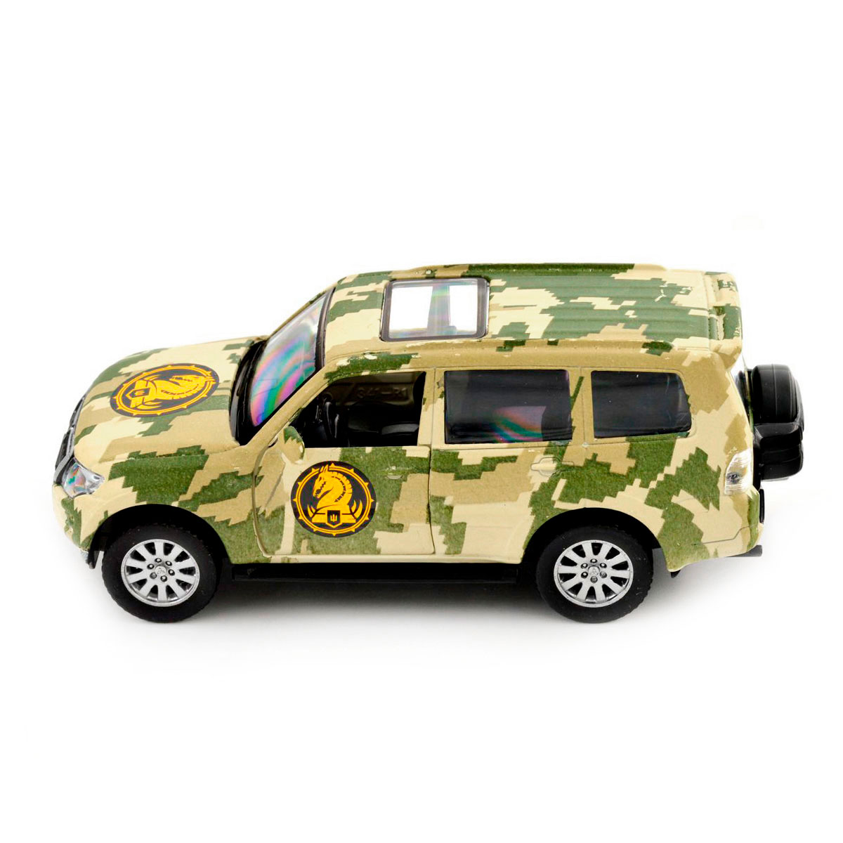 Автомодель Mitsubishi Pajero 4WD Turbo 47 ОМБр Шеврони Героїв 1:43 — превʼю 25