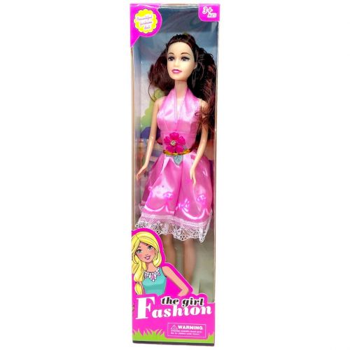 Лялька Fashion Girl з довгим волоссям MIC 32 см Рожева — превʼю 1