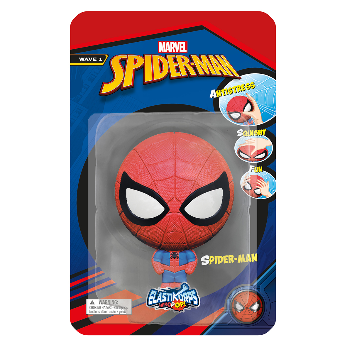 Стретч-іграшка HeroPop Spider-Man Elastikorps Червоний — превʼю 7