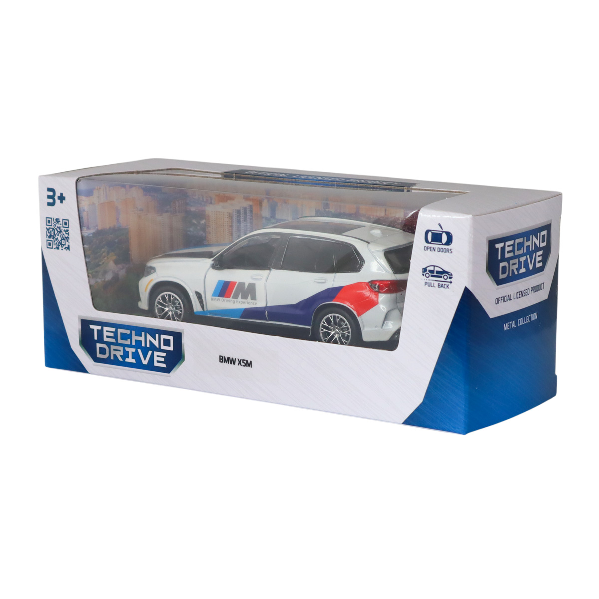 Автомодель BMW X5 M Techno Drive металева 1:43 Біла — превʼю 19