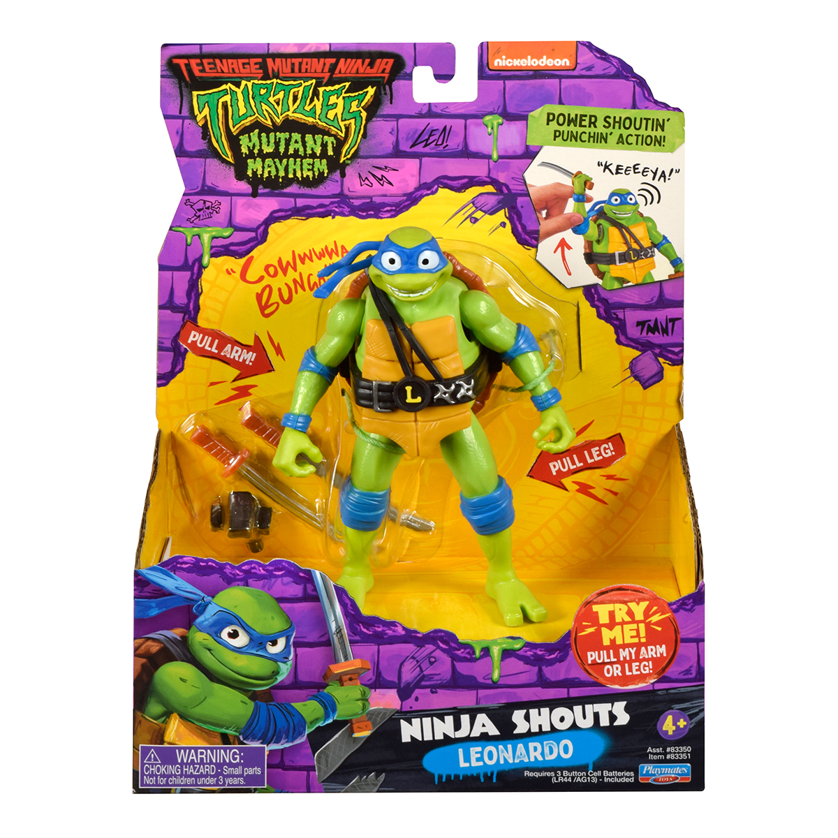 Ігрова фігурка TMNT Леонардо Mutant Mayhem зі звуком — превʼю 14