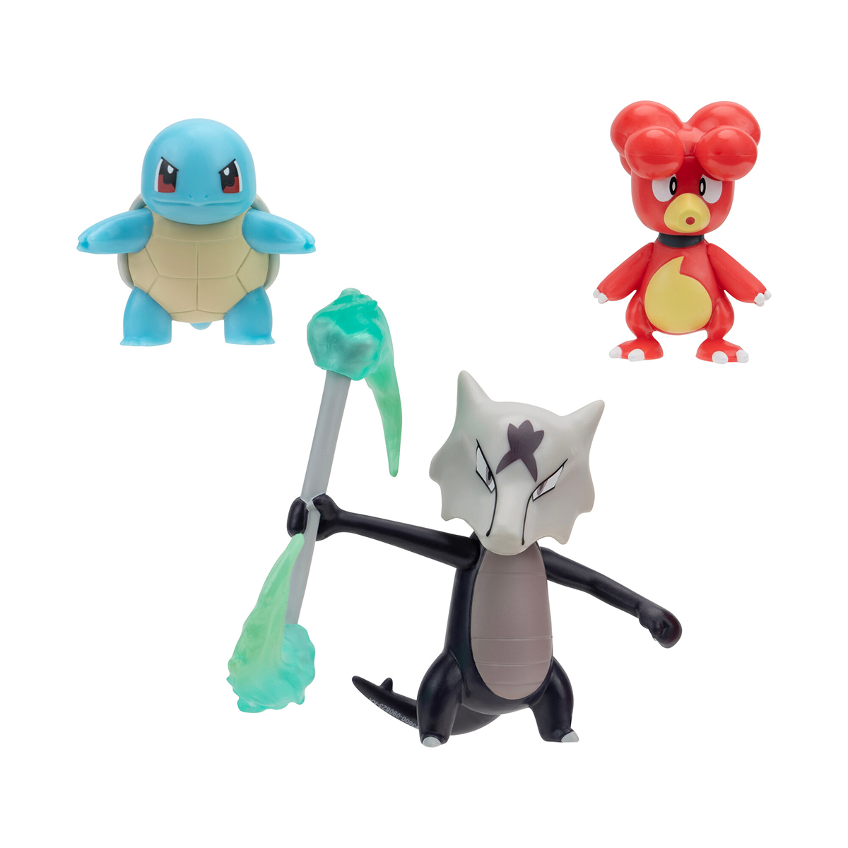 Набір ігрових фігурок Pokemon W19 - Магбі, Сквіртл, Алола Маровак 3 шт — превʼю 6