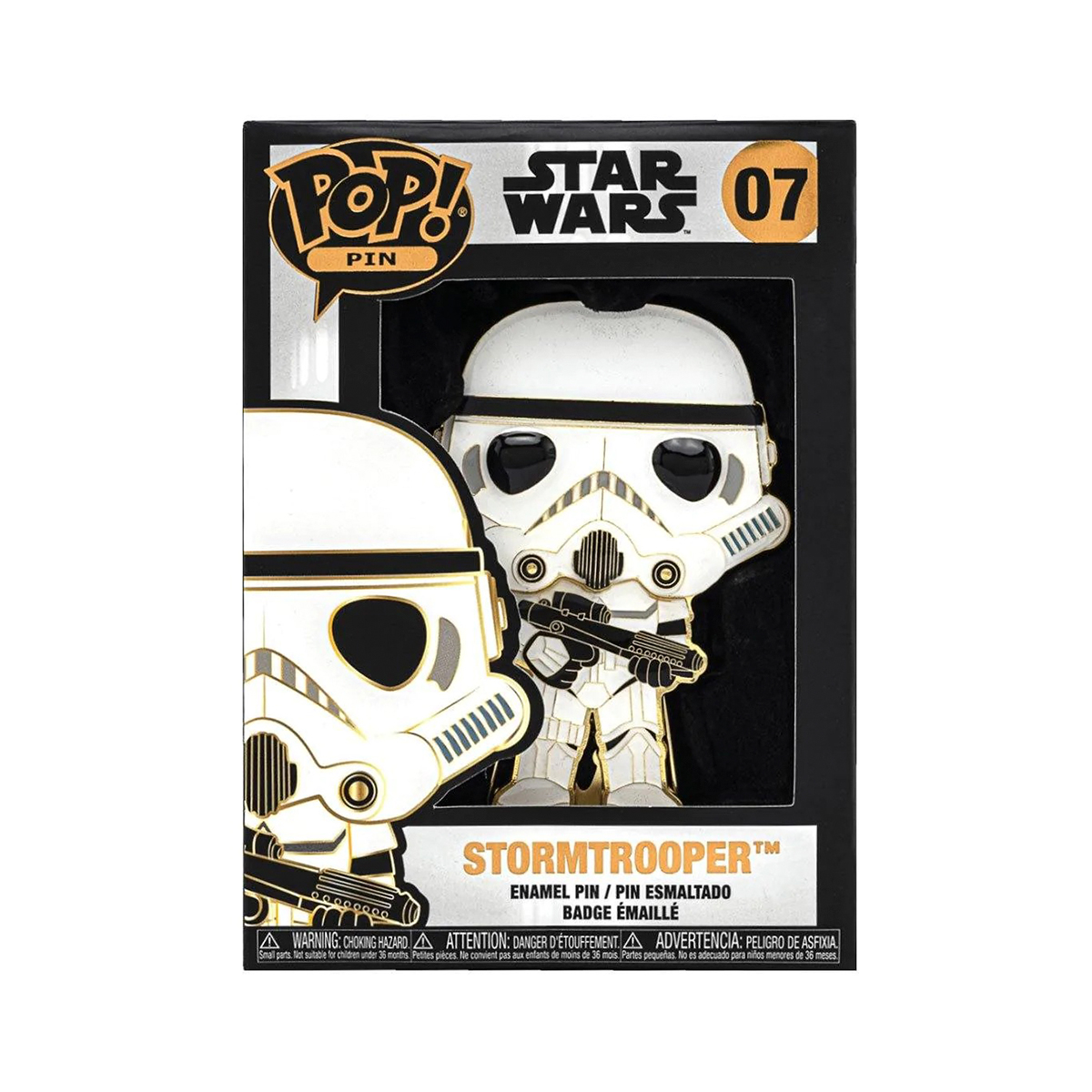 Колекційний пін Star Wars Stormtrooper - Funko Pop серія Зоряні війни Білий — превʼю 4