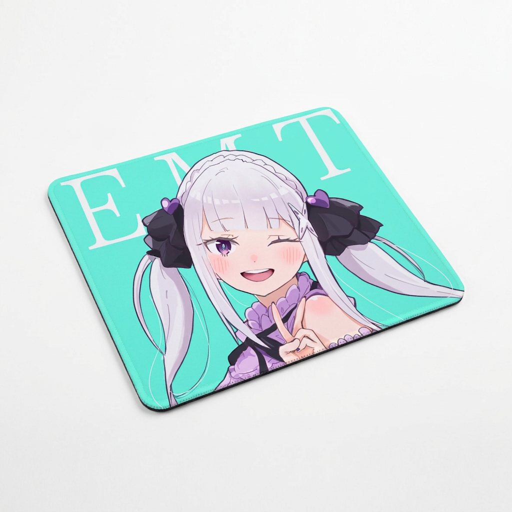 Килимок для миші Життя в альтернативному світі з нуля Re:Zero Kara Hajimeru Isekai Seikatsu Емілія 22*18 см 9731536-05-016 — превʼю 2