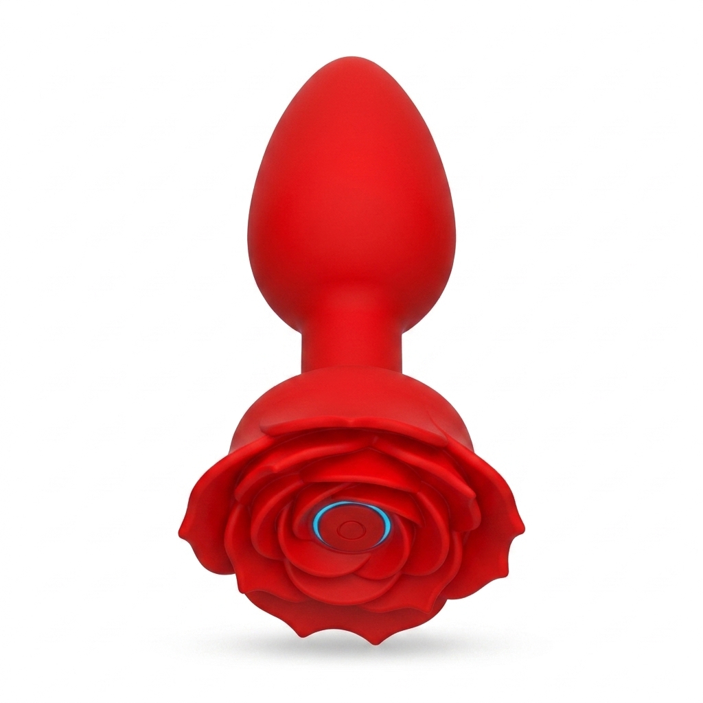 Смарт анальна пробка Smart Rose із силікону 10,5 см