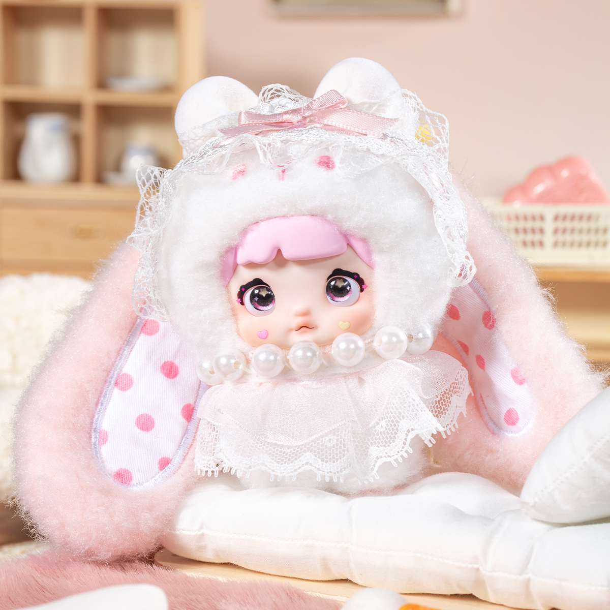 М'яка фігурка-підвіс Hi TOY Nommi – Зайченята – 10 см — превʼю 26