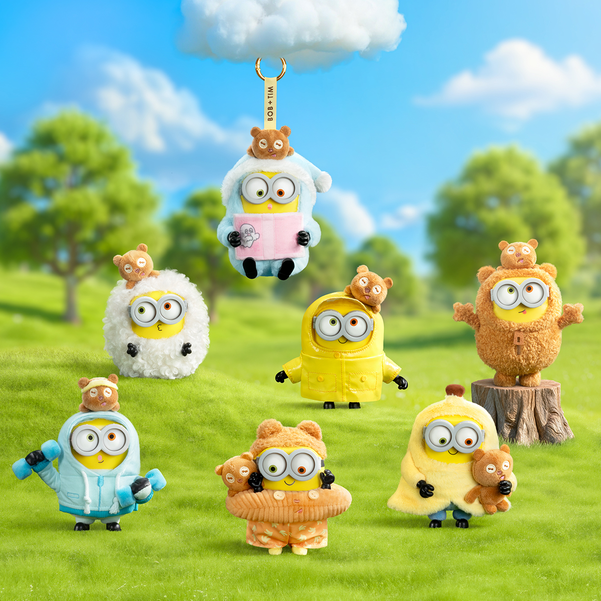 М'яка іграшка РOP TOP 52Toys – Посіпаки Bob & Tim – З кільцем — превʼю 11