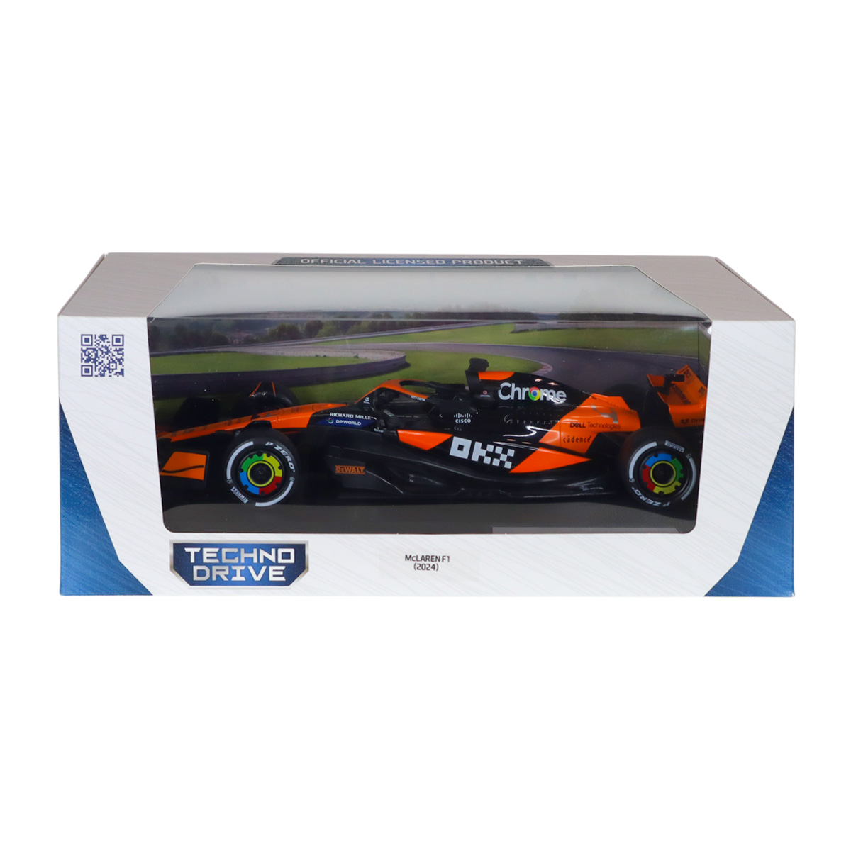 Колекційна автомодель McLaren F1 2024 Techno Drive 1:18 металева Помаранчева — превʼю 22