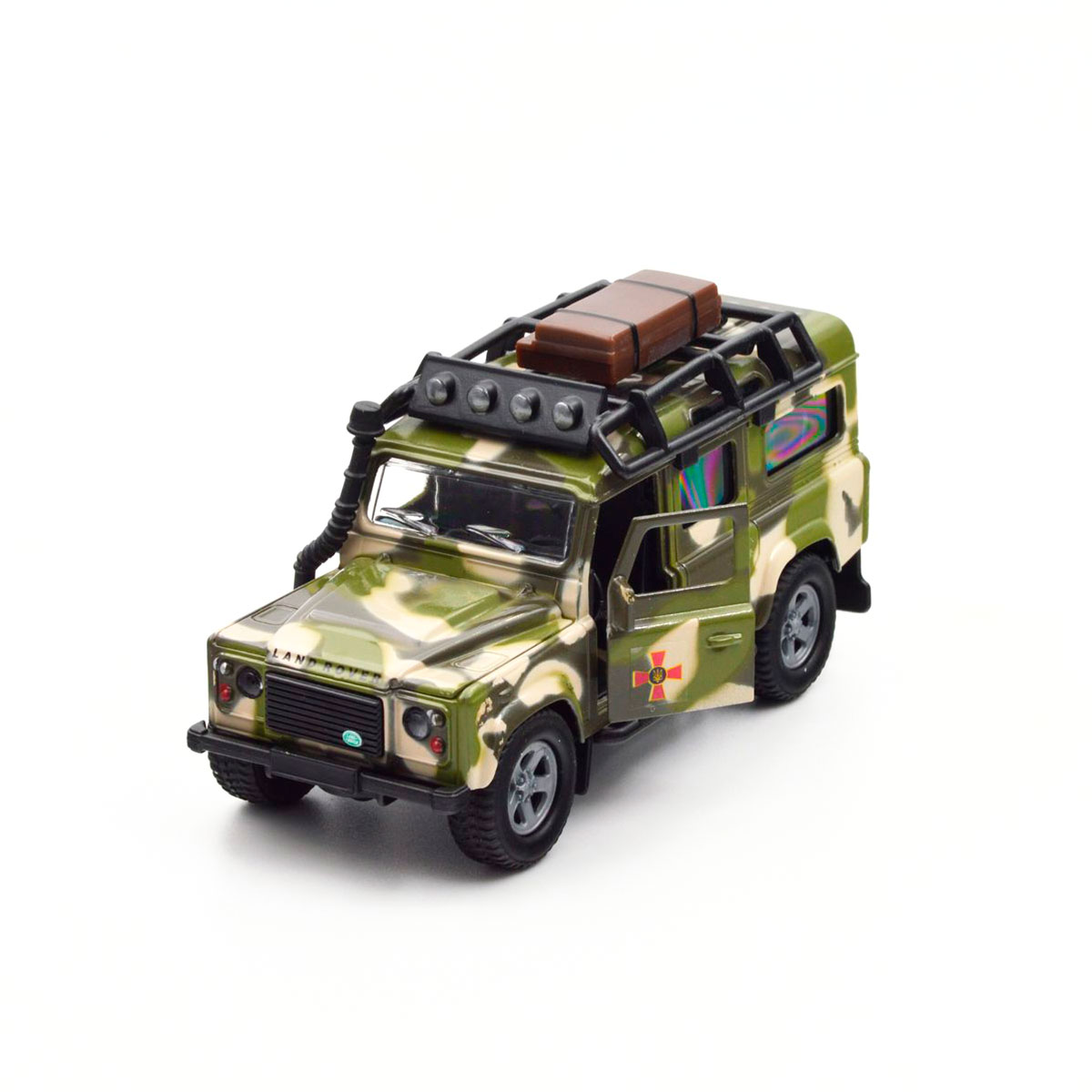 Ігровий набір військовий Land Rover Defender з човном TechnoDrive 27 см Зелений — превʼю 25