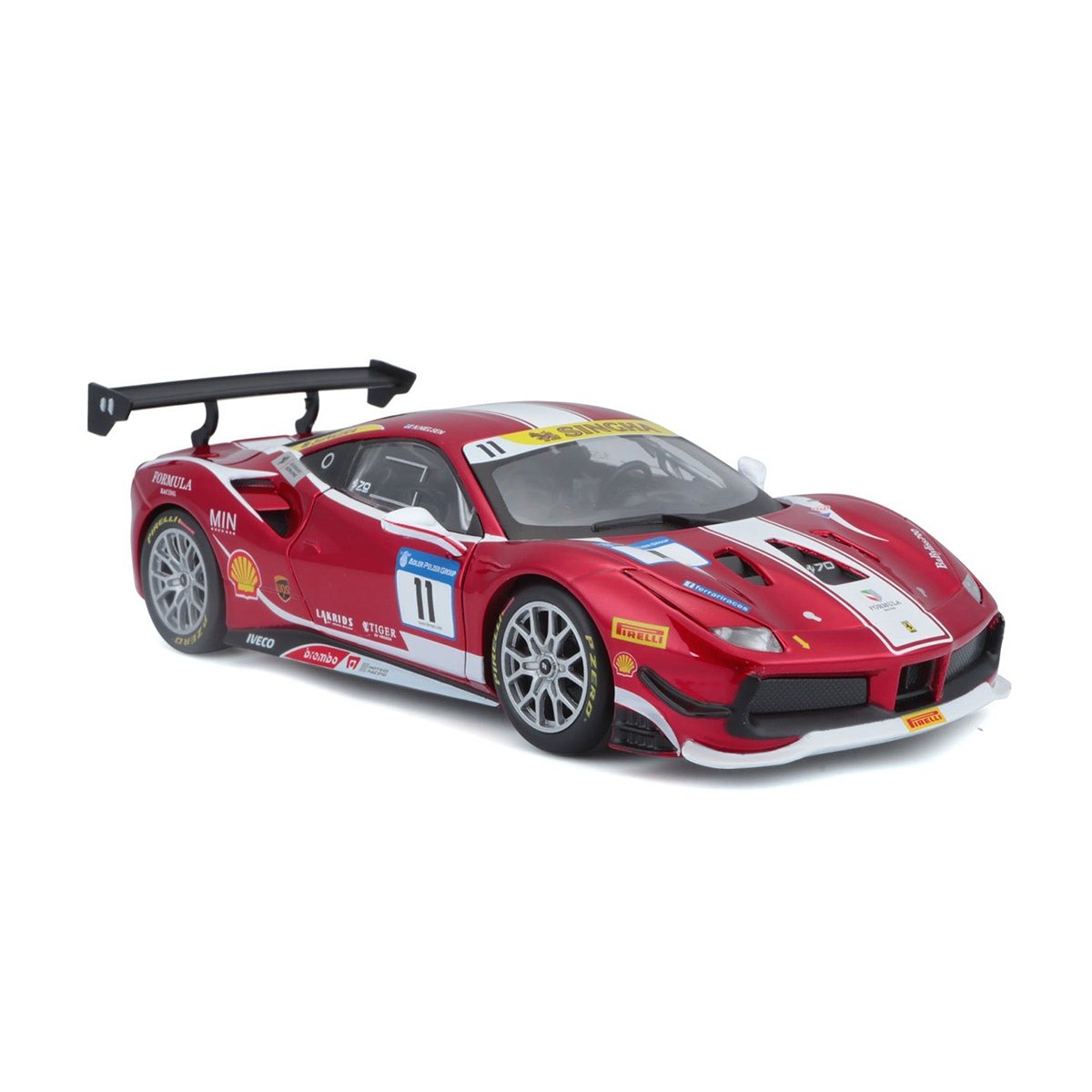 Автомодель Ferrari 488 Challenge Bburago 1:24 Червона — превʼю 20