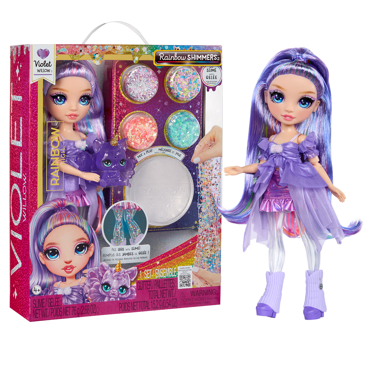 Ігровий набір лялька Rainbow High серії Rainbow Shimmers Віолетта Фіолетова — превʼю 11