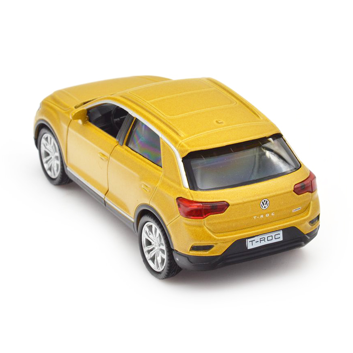 Автомодель Volkswagen T-Roc 2017 Techno Drive 1:32 металева Золотиста — превʼю 16
