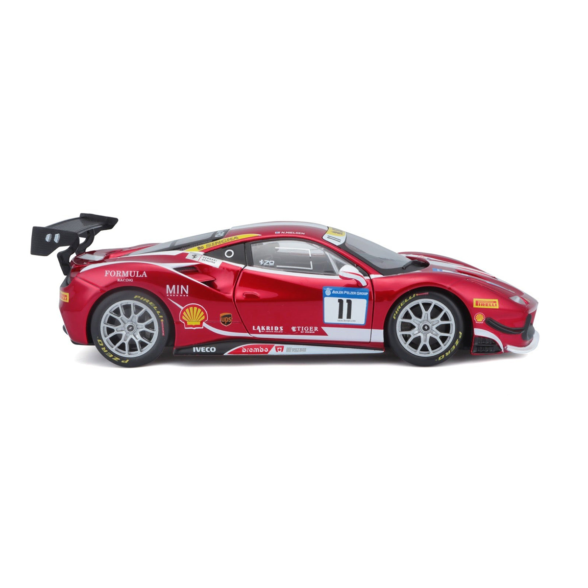 Автомодель Ferrari 488 Challenge Bburago 1:24 Червона — превʼю 19