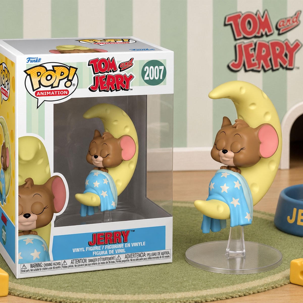 Фігурка Джеррі (Jerry) на сирному місяці — Funko Pop — Том і Джеррі — превʼю 6