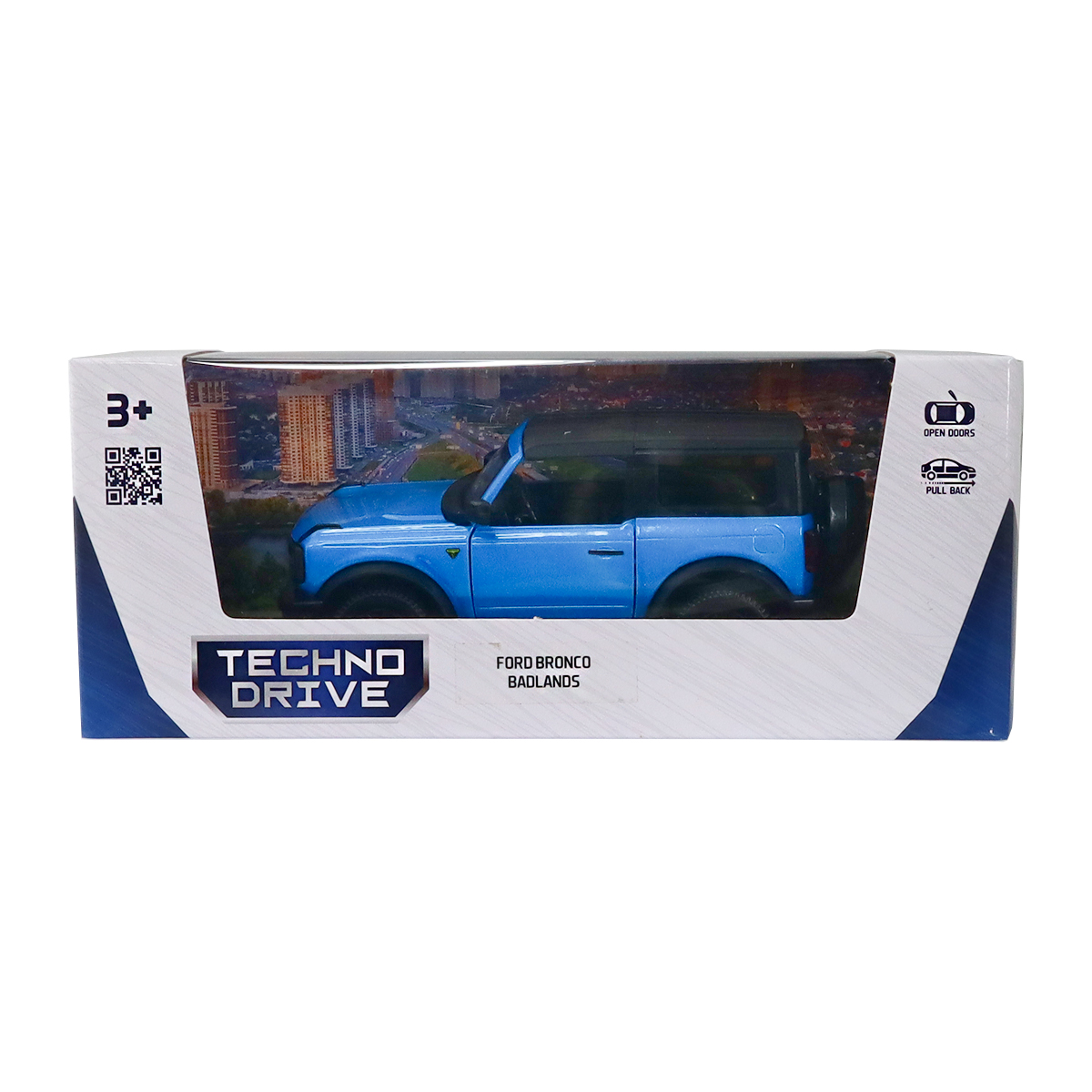 Автомодель Ford Bronco Badlands Techno Drive 1:43 Синя — превʼю 20