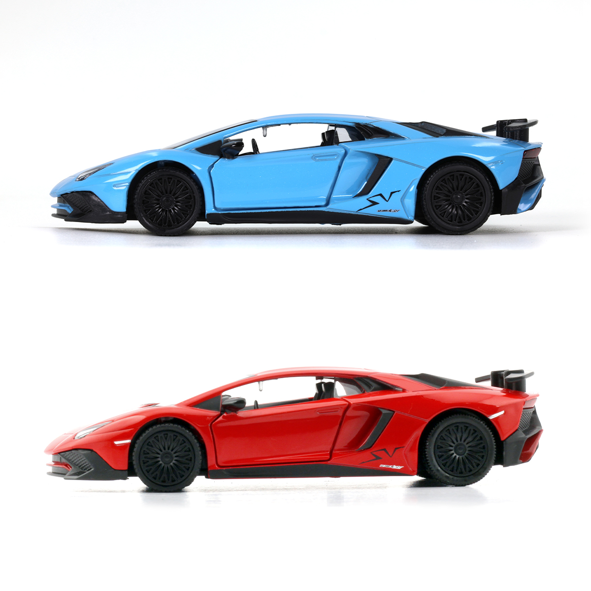 Автомодель Lamborghini Aventador Techno Drive металева 12 см Червона — превʼю 12
