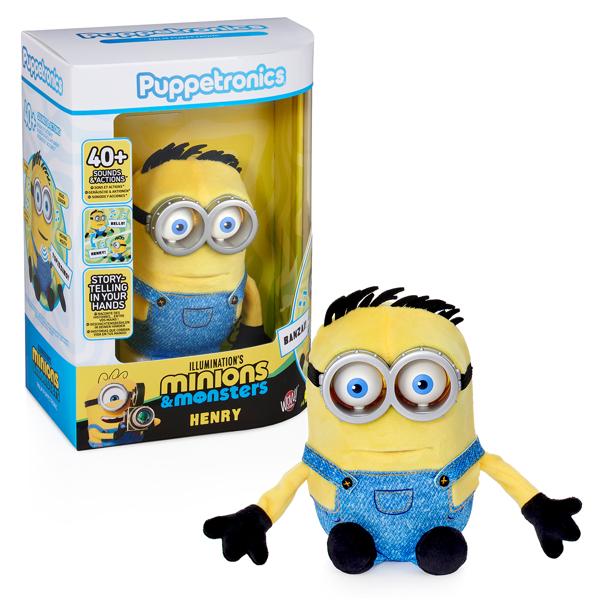 Інтерактивна іграшка Puppetronic by Real FX Palm – Посіпака Генрі (Minion Henry) — превʼю 8