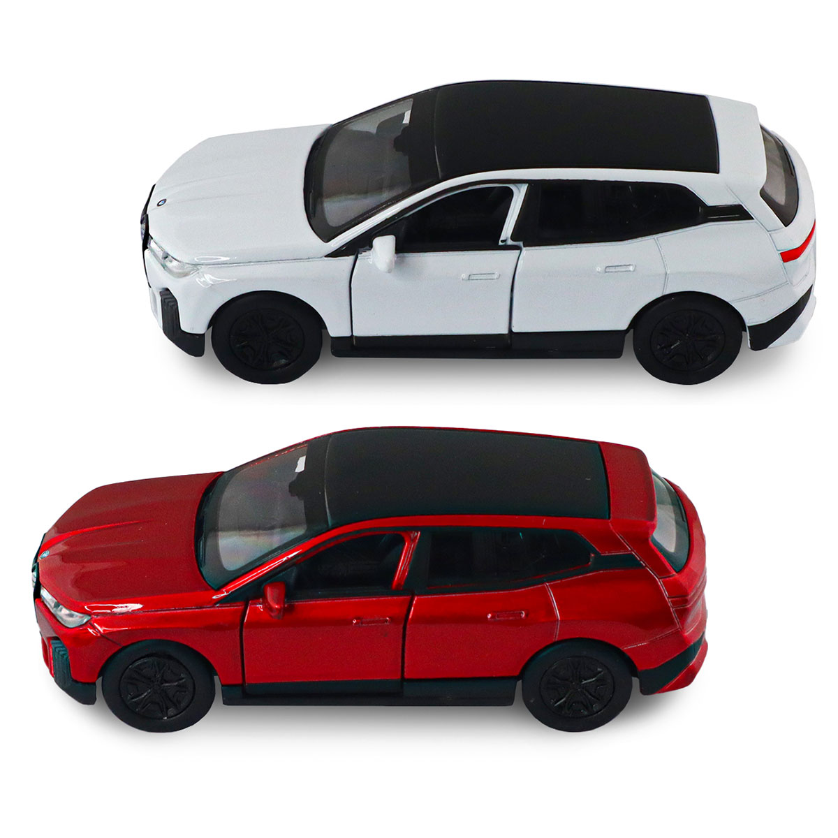 Автомодель BMW iX Techno Drive 1:43 металева з механізмом pull-back Червона — превʼю 23