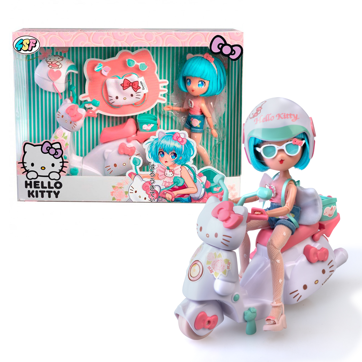 Ігровий набір для дівчаток 4SF Manga Dolls Hello Kitty зі скутером Пінк — превʼю 10