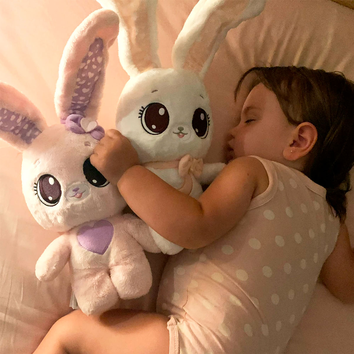 М'яка іграшка Peekapets – Рожевий кролик (Pink Rabbit) – 25 см — превʼю 13