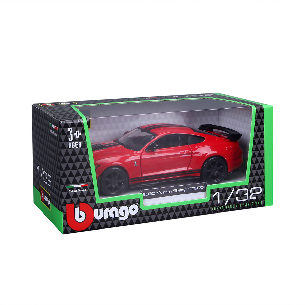 Автомодель Ford Shelby GT500 Bburago Street Fire 1:32 Червона — превʼю 14