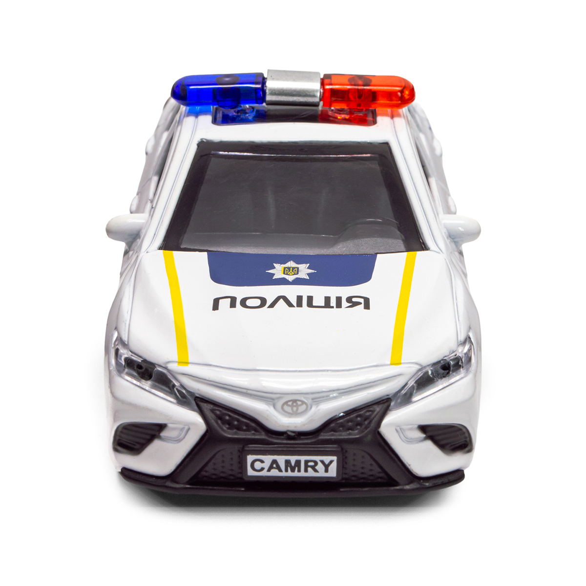 Автомодель Toyota Camry Поліція металева 11,8 см Біла — превʼю 29