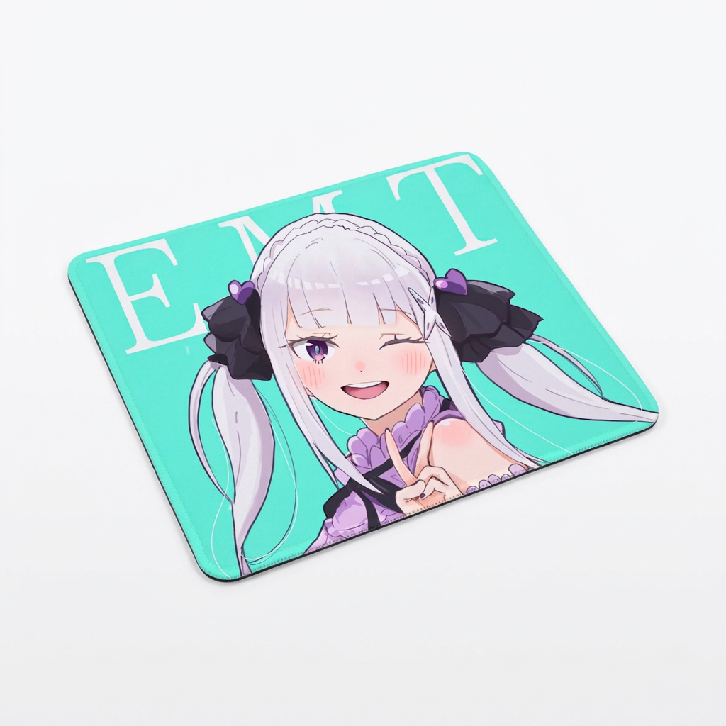 Килимок для миші Життя в альтернативному світі з нуля Re:Zero Kara Hajimeru Isekai Seikatsu Емілія 24*20 см 9731536-04-122 — превʼю 2