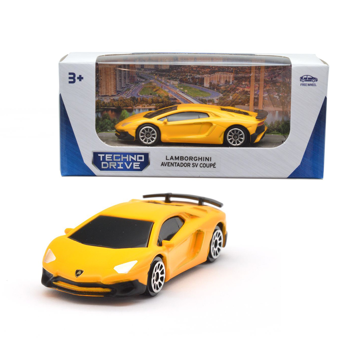 Колекційна машинка TechnoDrive масштаб 1:64 металева — превʼю 2