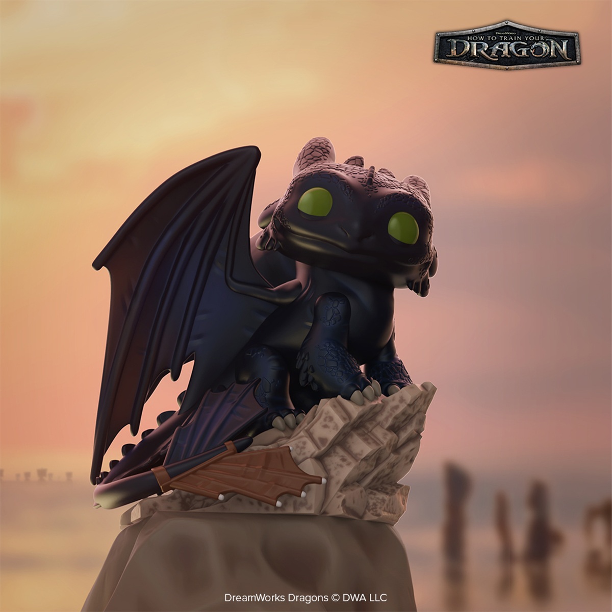 Колекційна фігурка Funko POP Як приборкати дракона - Беззубик Toothless Чорний — превʼю 6