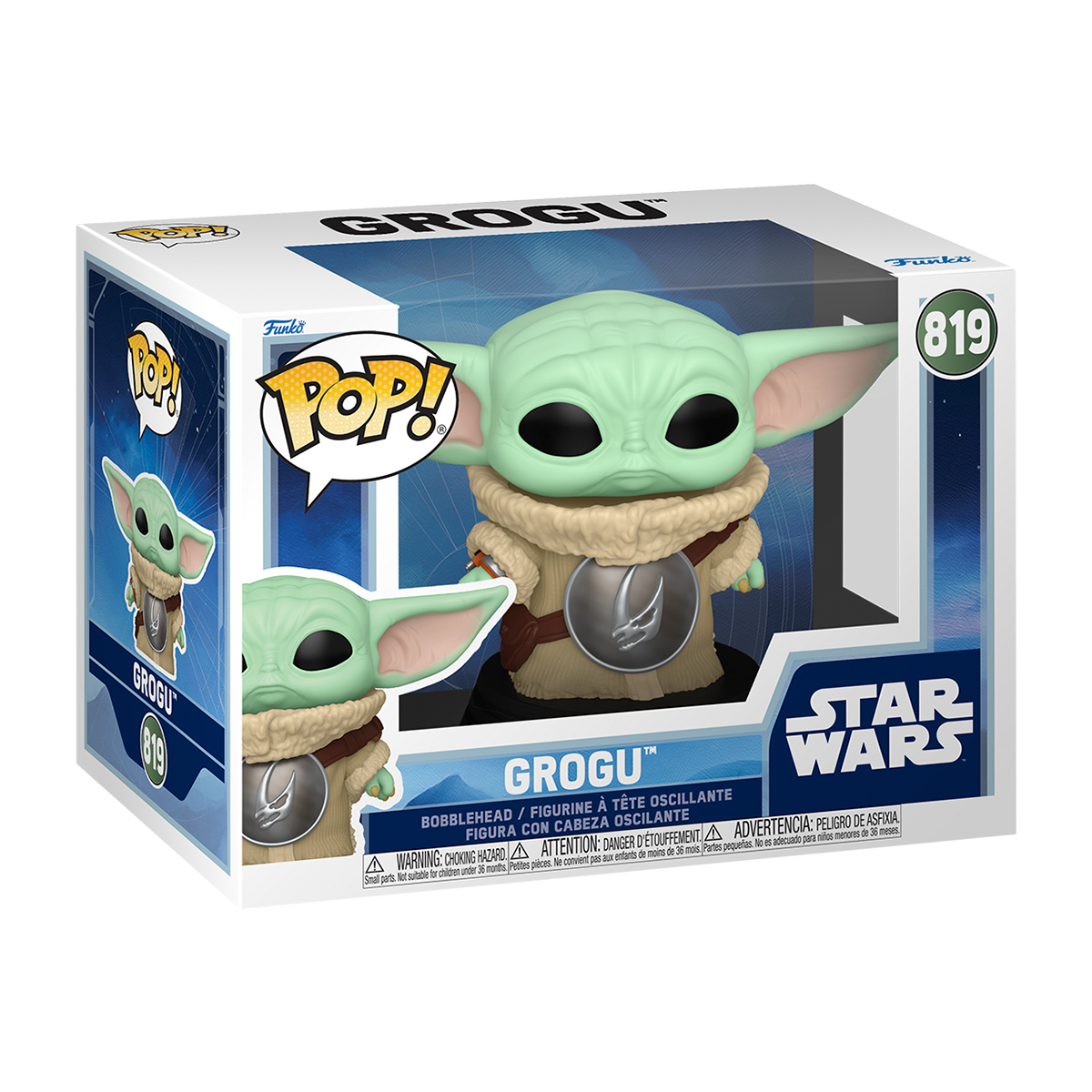 Колекційна ігрова фігурка Funko POP Grogu-Мандалорець The Mandalorian — превʼю 3