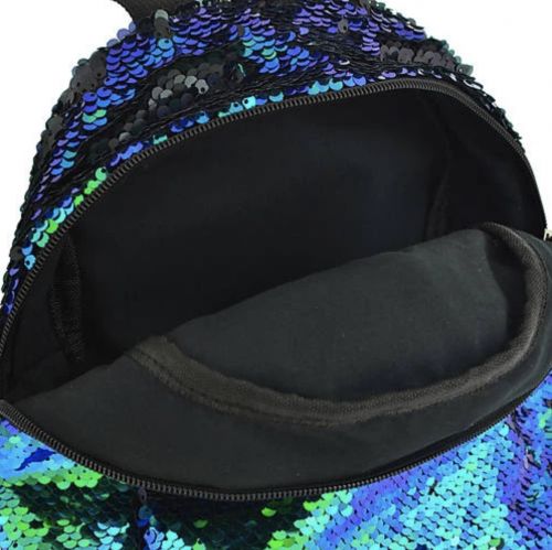 Рюкзак молодіжний Yes з паєтками Green Sequins 40 см Зелений — превʼю 3